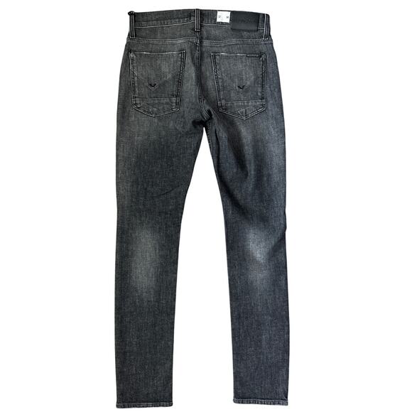 HUDSON Men's Axl Skinny Fit Zip Fly Skinny Jean Faded Black Size 30 - Picture 6 of 10
